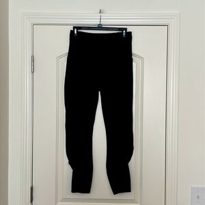 all in motion Black Ruched Yoga Athleisure Capri Leggings Size M